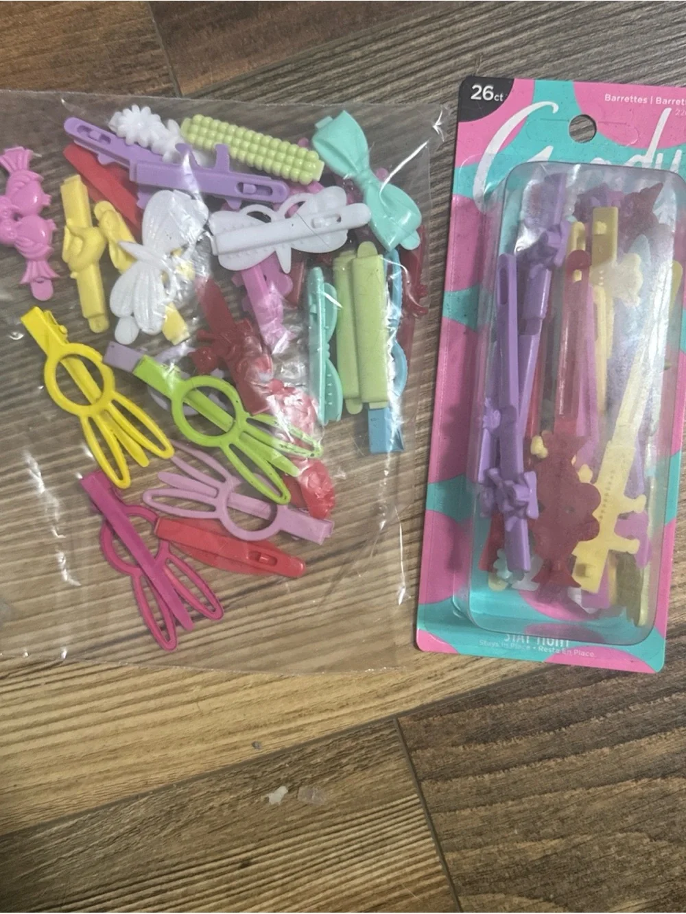26 Goody Kids Girls Plastic Hair Barrettes Stay Tight Slip Secure Pastel Vibrant